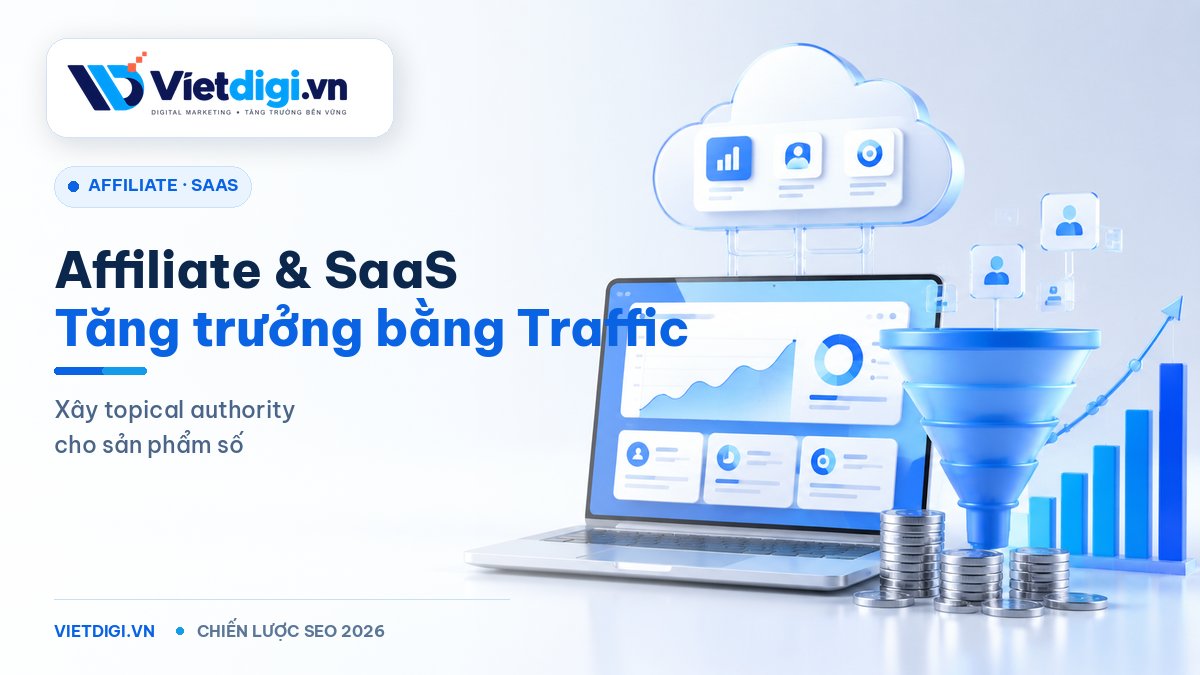 Traffic User cho Affiliate Marketing - SaaS - Sản phẩm số — Cẩm nang topical authority 2026