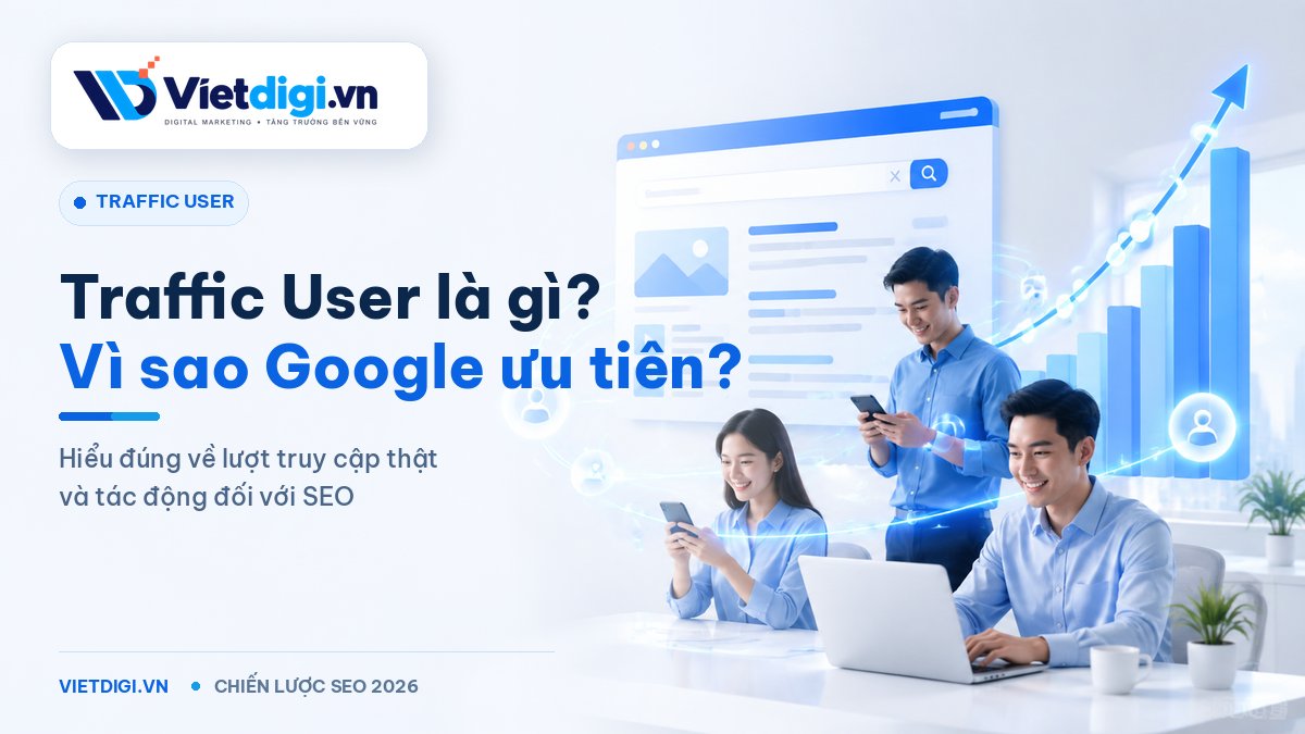 Traffic User là gì? Vì sao Google ưu tiên xếp hạng website có traffic thật