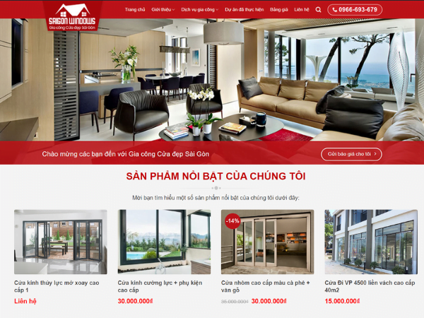 Tầm quan trọng của thiết kế website bán cửa nhôm