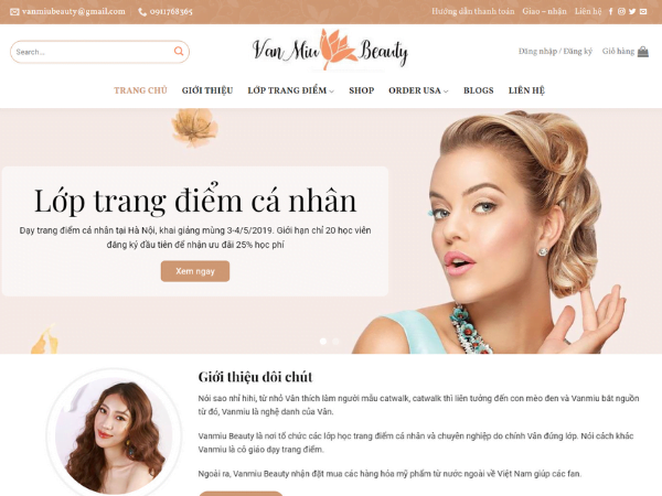 Lợi ích khi thiết kế website dạy trang điểm