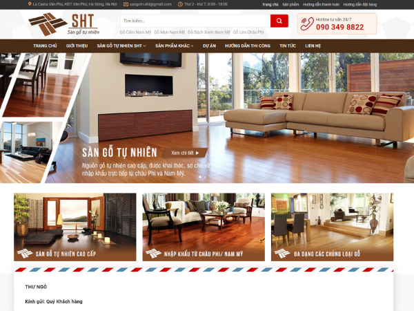 Lợi ích khi thiết kế website bán sàn gỗ