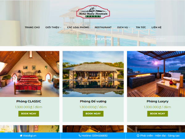 Các tính năng cần có khi thiết kế website resort du lịch
