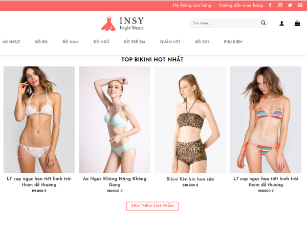 Các chức năng cần có khi thiết kế website bán bikini 