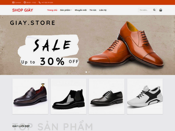 Có nên thiết kế website bán giày nam không?
