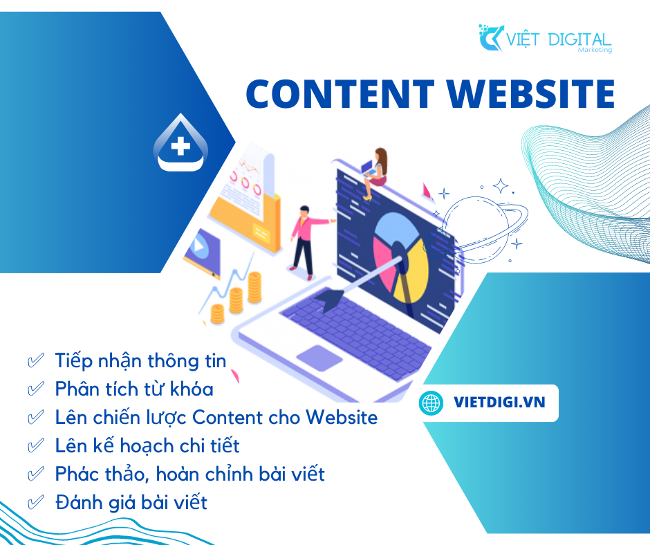 Dịch vụ viết Content cho Wesbite chuẩn SEO của Việt Digital