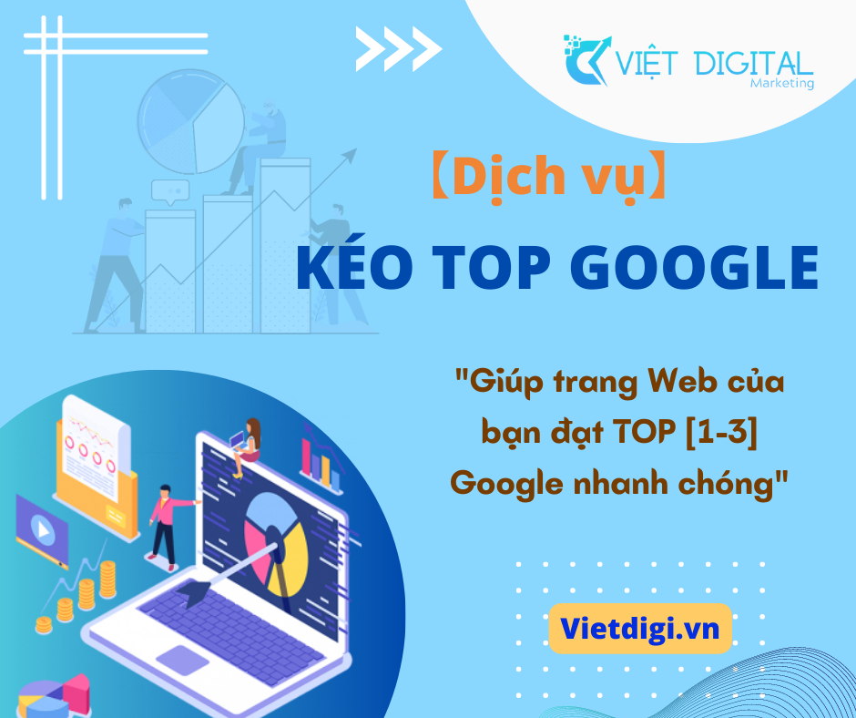 Dịch vụ SEO từ khóa lên TOP Google cho website của Việt Digital